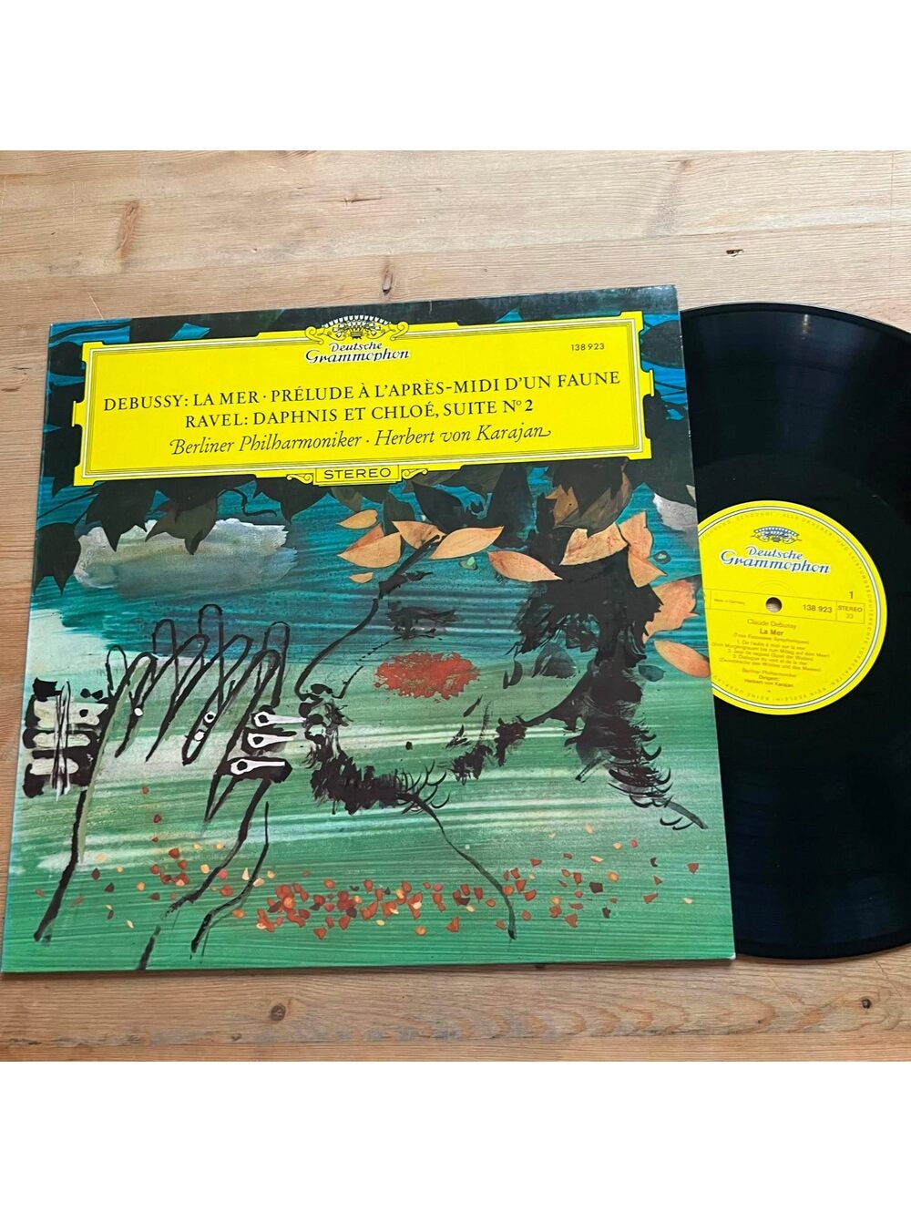 Herbert Von Karajan - Deutsche Grammophon Debussy:La Mer 33rpm VG+ VR20